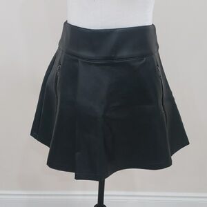 Nasty Gal Black Mini Skirt with Zipper Accents